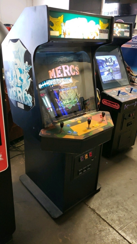 MERCS DEDICATED CLASSIC 3 PLAYER ARCADE GAME 25 MONITOR