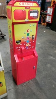 AC1078 DOLLAR COIN CHANGER MACHINE RED/YELLOW CLEAN! - 2