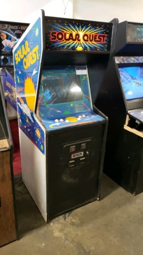 SOLAR QUEST CLASSIC CINEMATRONICS UPRIGHT ARCADE GAME WORKING CLEAN!!