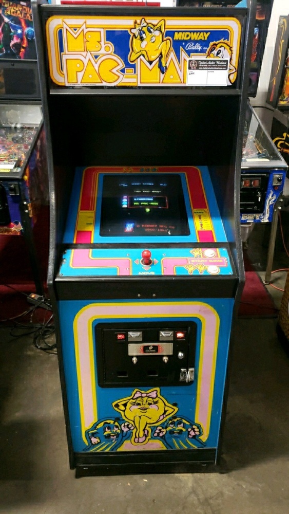 MS PACMAN CLASSIC UPRIGHT ARCADE GAME BALLY MIDWAY