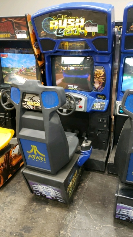 RUSH 2049 SITDOWN RACING ARCADE GAME ATARI #1