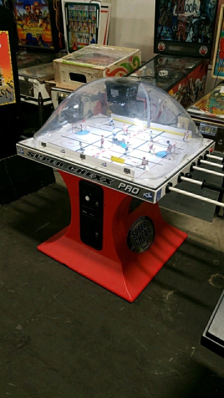 SUPER CHEXX PRO BUBBLE HOCKEY TABLE SAN JOSE SHARKS ARENA