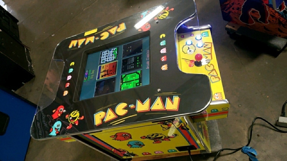 60 IN 1 MULTICADE COCKTAIL TABLE ARCADE GAME LCD W/ PAC-MAN GRAPHICS L ...