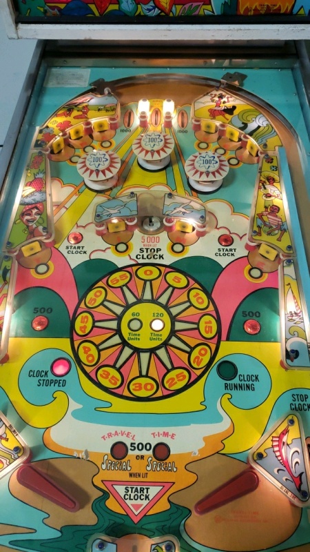 travel time pinball machine for sale