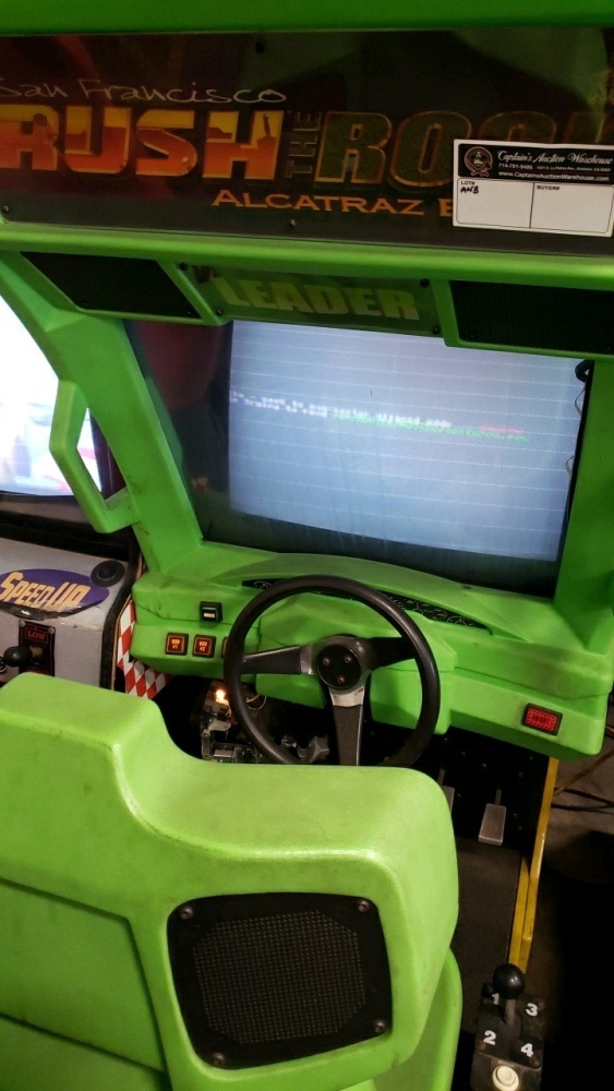 RUSH THE ROCK SITDOWN RACING ARCADE GAME ATARI