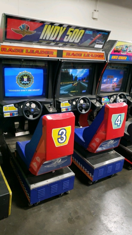 INDY 500 DUAL SITDOWN RACING ARCADE GAME SEGA