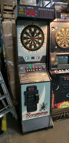 SCORPION UPRIGHT COIN OP SOFT TIP DARTS