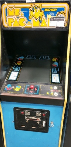 MS. PACMAN CLASSIC UPRIGHT ARCADE GAME CABINET BALLY MIDWAY PROJECT