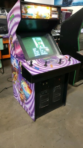 TURTLES IN TIME 4 PLAYER DEDICATED KONAMI ARCADE GAME