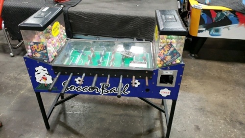 SOCCERBALL FOOSBALL BULK VENDING GAME OK MFG