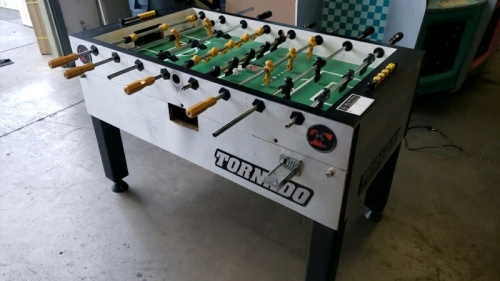 TORNADO FOOSBALL TABLE COMMERCIAL GRADE COIN OPERATED