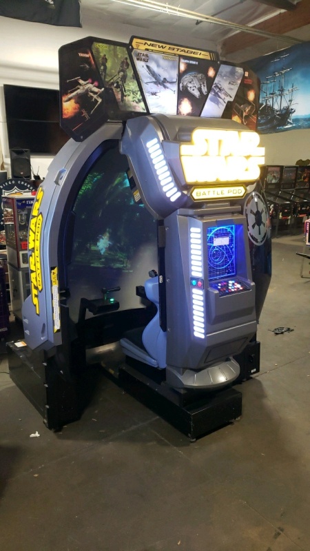 STAR WARS BATTLE POD DOME DELUXE ARCADE GAME NAMCO