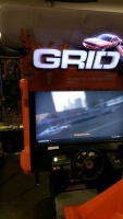 GRID RACING DELUXE SEGA 42" SITDOWN RACING ARCADE GAME #1 - 5