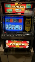 ANTIQUE MULTI POKER VIDEO POKER UPRIGHT W/ STAND $0.25 SLOT. - 5