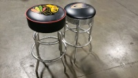 1 LOT- 2 NHL HOCKEY BAR STOOLS FOR YOUR GAME ROOM - 2