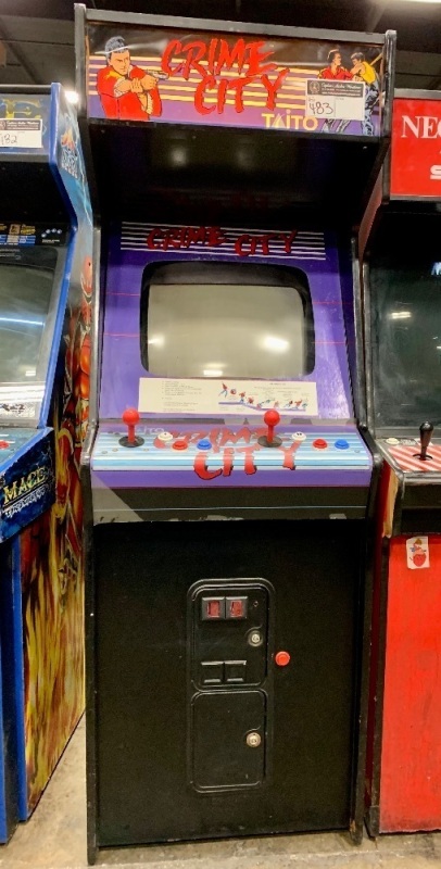 CRIME CITY UPRIGHT CLASSIC ARCADE GAME TAITO