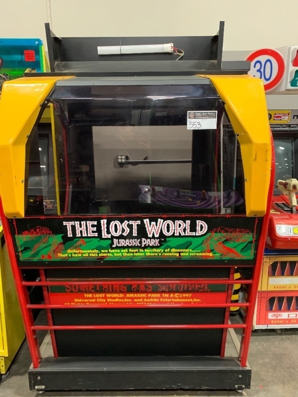 LOST WORLD DELUXE JURASSIC PARK ARCADE GAME SEGA