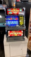 ANTIQUE MULTI POKER VIDEO POKER UPRIGHT W/ STAND $0.25 SLOT. - 7