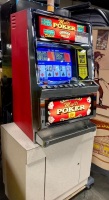 ANTIQUE MULTI POKER VIDEO POKER UPRIGHT W/ STAND $0.25 SLOT. - 8