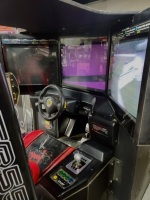 FERRARI F355 CHALLENGE DELUXE RACING ARCADE GAME 3 MONITOR SEGA - 4