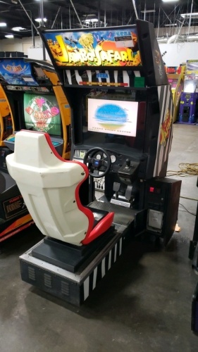 JAMBO SAFARI SITDOWN RACING ARCADE GAME SEGA NAOMI W/ LCD MONITOR