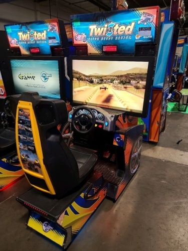 TWISTED NITRO STUNT RACING DELUXE SITDOWN ARCADE GAME #2