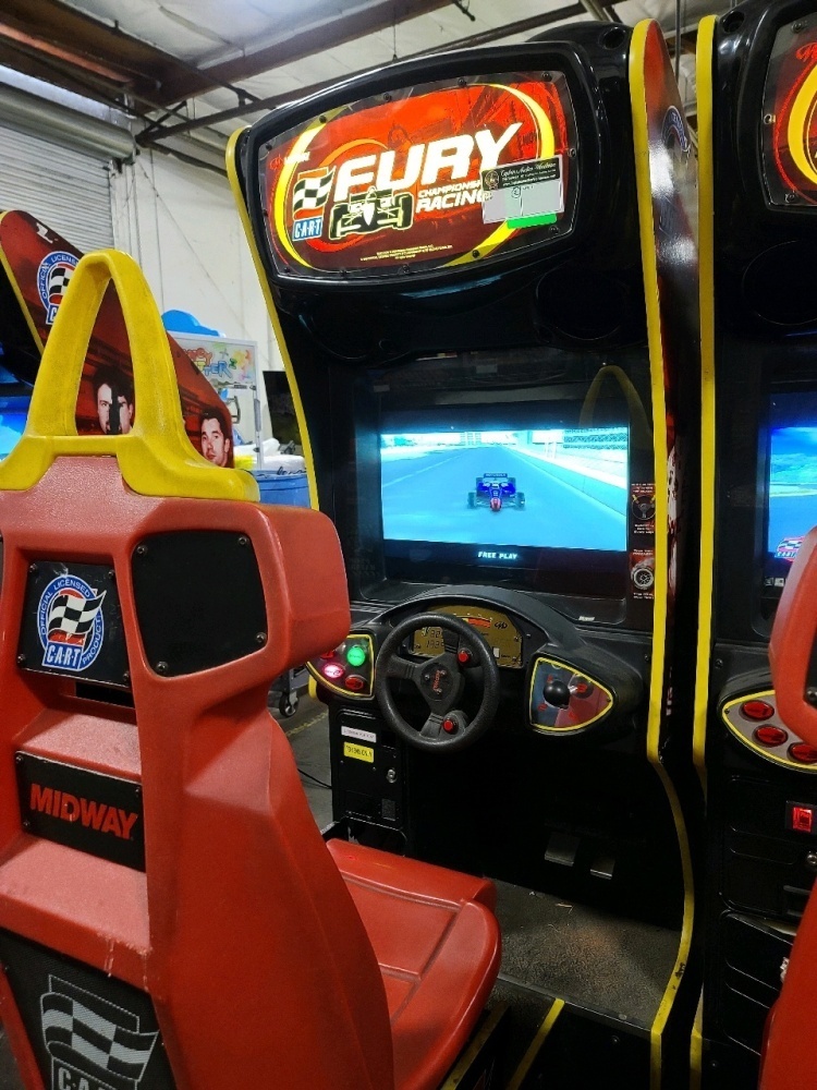 CART FURY SITDOWN RACING ARCADE GAME MIDWAY #2