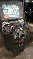 DANNY SULLIVAN'S INDY HEAT UPRIGHT 3 PLAYER ARCADE GAME - 5