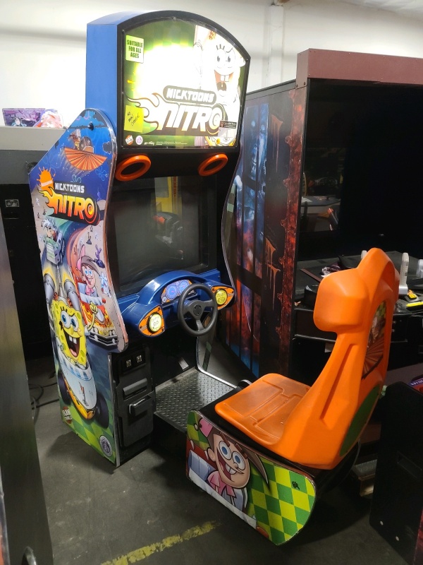 NICKTOONS NITRO SITDOWN RACING ARCADE GAME #2