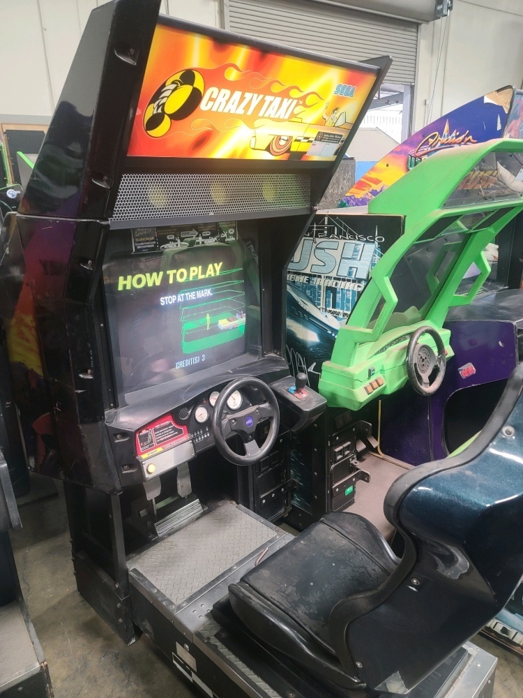 CRAZY TAXI SITDOWN DRIVER ARCADE GAME SEGA NAOMI
