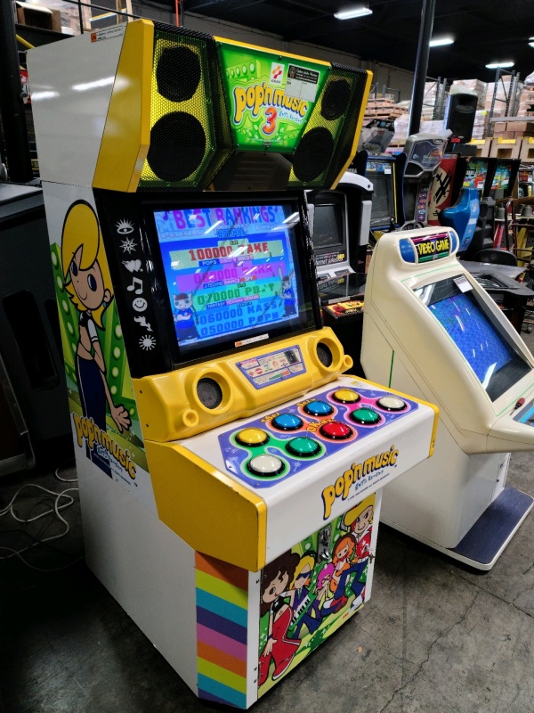 POP'N MUSIC 3 UPRIGHT MUSIC RYTHYM ARCADE GAME KONAMI