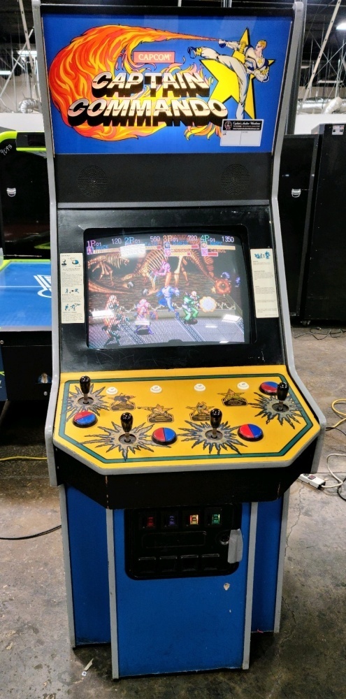 CAPTAIN COMMANDO DEDICATED BIG BLUE ARCADE GAME CAPCOM