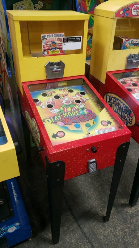 PLAY MORE WIN MORE GUMBALL VENDING GAME IMPULSE