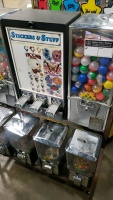 7 HEAD COMBO CAPSULE CANDY STICKER VENDING RACK - 2