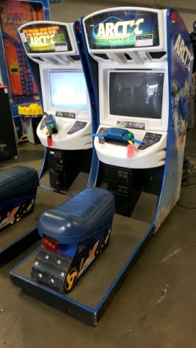 ARCTIC THUNDER SNOWMOBILE RACING ARCADE GAME #1 WU