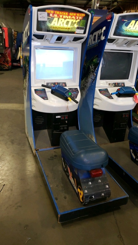 ARCTIC THUNDER ULTIMATE SNOWMOBILE RACING ARCADE GAME #2 WU