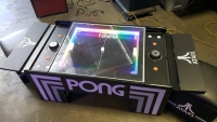 PONG COCKTAIL TABLE LATE MODEL W/ ATARI STOOLS INCLUDED UNIS - 7