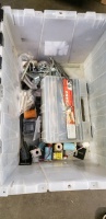 1 BOX LOT-MISC PINBALL PARTS