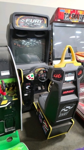 CART FURY 38" DELUXE DEDICATED RACING ARCADE GAME