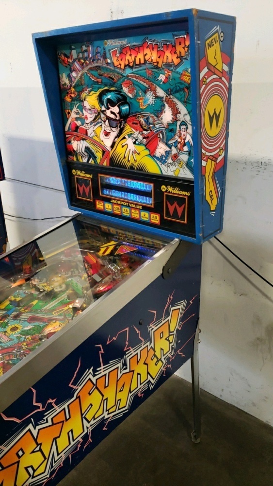 Williams Earthshaker 1989 Cartes Instructions Flipper Custom Pinball