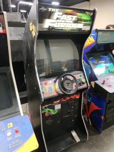 FAST & FURIOUS UPRIGHT RACING ARCADE GAME RAW THRILLS