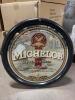 LOT OF 3 BEER SIGN MIRRORS BUD LIGHT, MICHELOB - 2