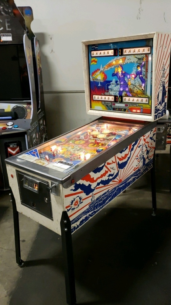 COMBAT! PINBALL MACHINE ZACCARIAH 1977