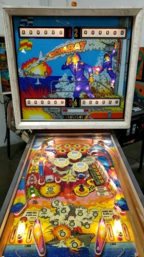 COMBAT! PINBALL MACHINE ZACCARIAH 1977