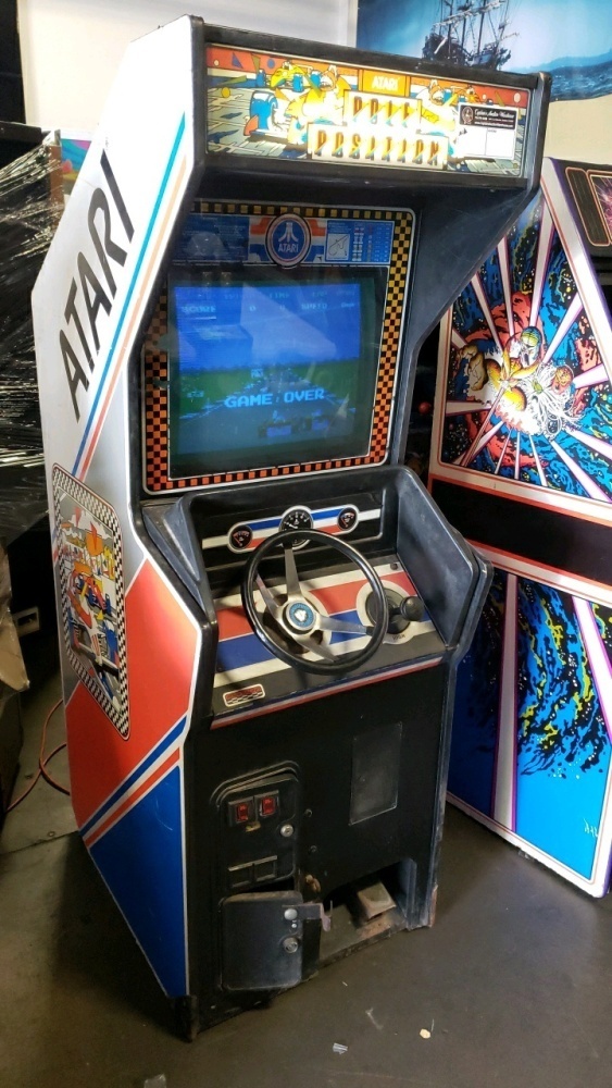 POLE POSITION UPRIGHT ARCADE GAME ATARI 25 MONITOR