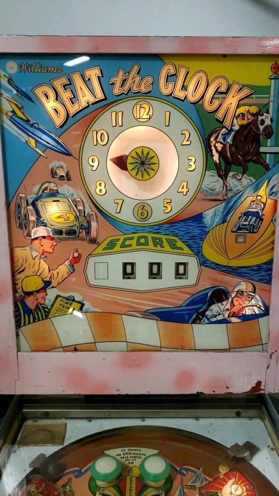 BEAT THE CLOCK CLASSIC PINBALL MACHINE WILLIAMS 1963