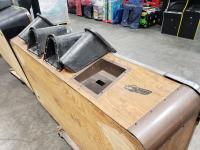 POOL TABLE 7' DYNAMO BROWN/BLONDE SLATE TOP #1 - 2