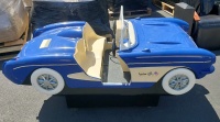 KIDDIE RIDE BLUE CORVETTE RIDE WHITE WALLS - 4