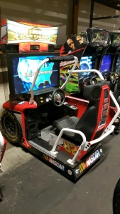NASCAR TEAM RACING 46" LCD DELUXE ARCADE GAME GLOBAL VR