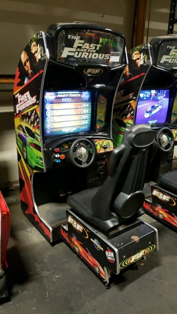 FAST & FURIOUS SITDOWN RACING ARCADE GAME RAW THRILLS #1